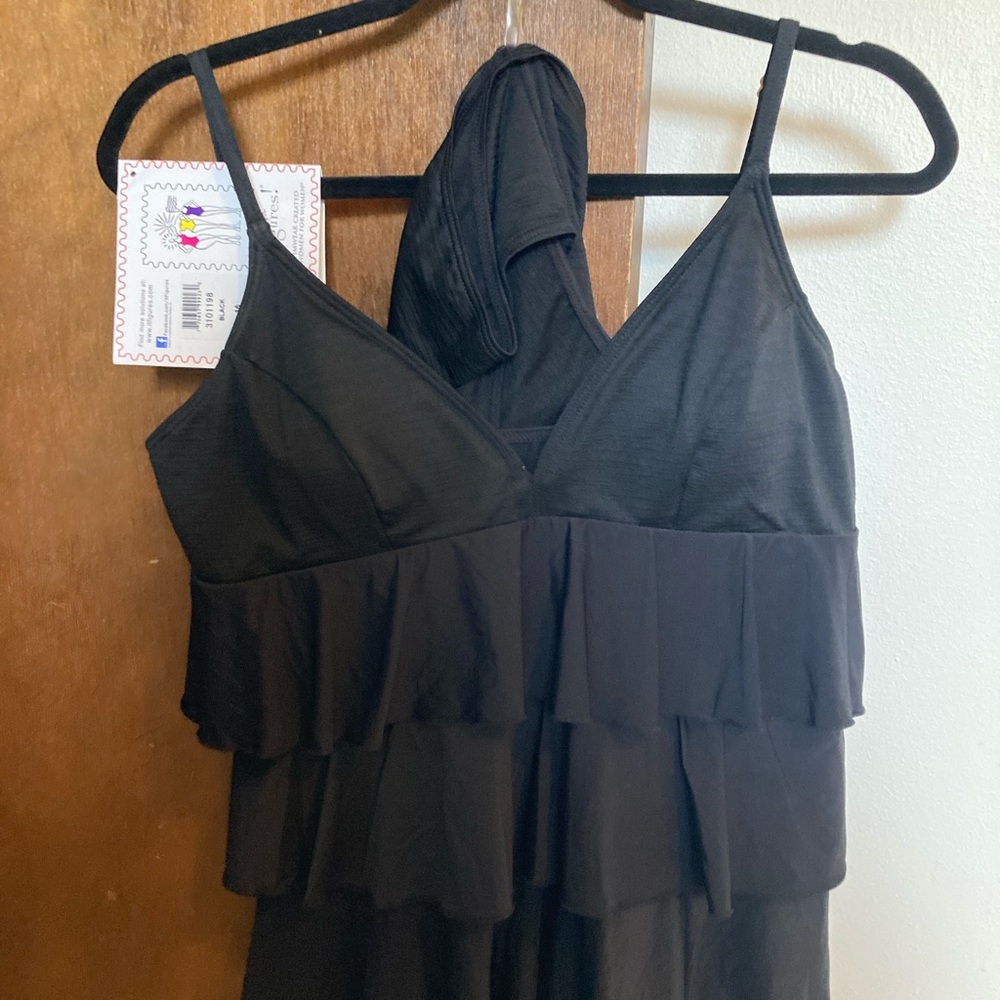Elegant Black Women's Swim, suit 2 piece.